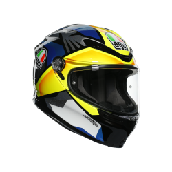 Kask motocyklowy AGV K6 Joan Mir Niebiesko/Żółty